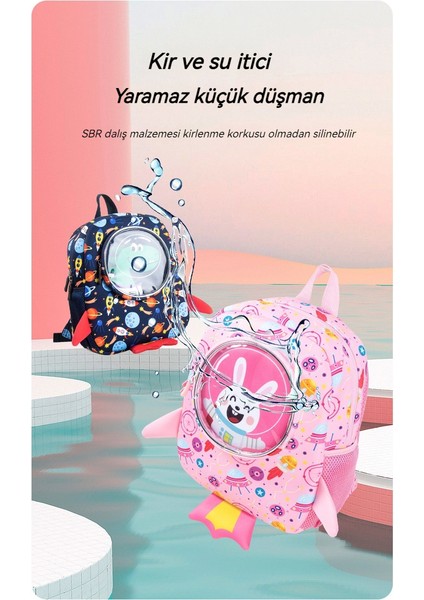 Karikatür Roket Çocuk Okul Çanta (Yurt Dışından)
