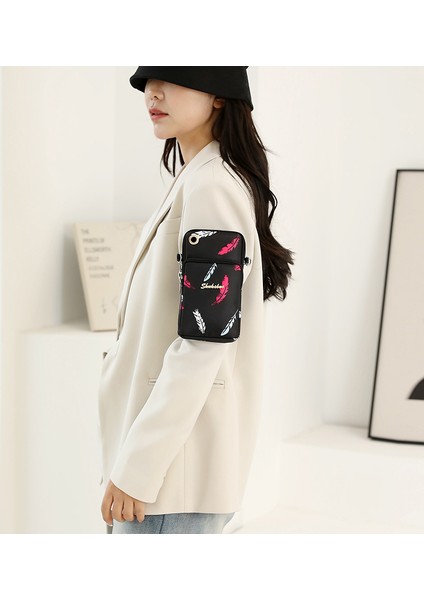 Kadınlar Için Büyük Boy Cep Telefonu Crossbody Omuz Çantası (Yurt Dışından)
