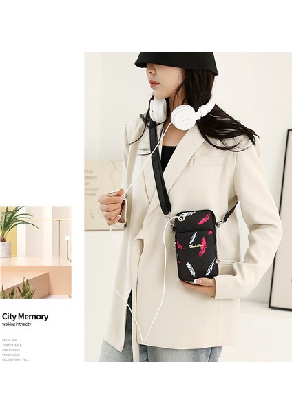 Kadınlar Için Büyük Boy Cep Telefonu Crossbody Omuz Çantası (Yurt Dışından)