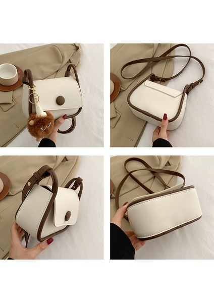 Chenweı Üst Düzey Küçük Kare Basit Omuz Crossbody Çanta (Yurt Dışından)