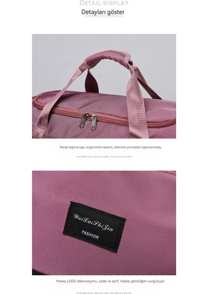 Çok Fonksiyonlu Taşınabilir Seyahat Büyük Kapasiteli Spor Çantası (Yurt Dışından) modelleri