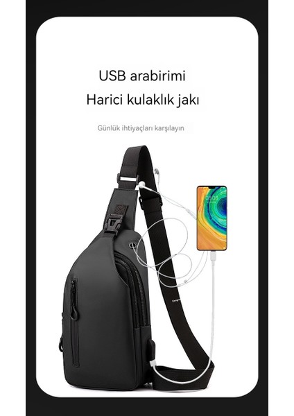 Moda Erkek Omuz Çapraz Askılı Çanta (Yurt Dışından)