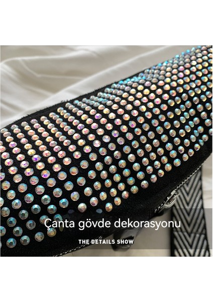 Taşlı Çapraz Askılı Omuz Çantası (Yurt Dışından)