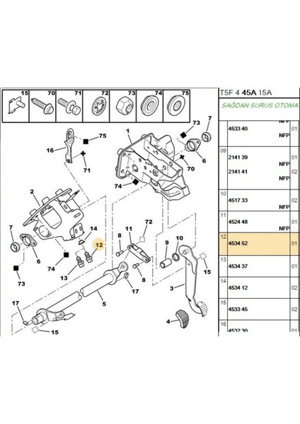 Fren Müşürü 106 206 307 Berlingo Partner (FAE24440-MGA31166-453452)