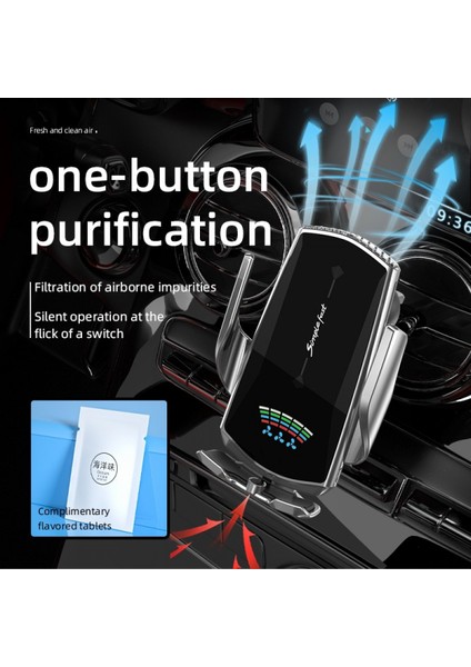 Wireless Car Charger, 10W Qi Fast Charging Auto Clamping Car Dashboard Air Vent Phone Holder For iPhone 11 11 Pro Max Xs Max Xs Xr x (Yurt Dışından) modelleri