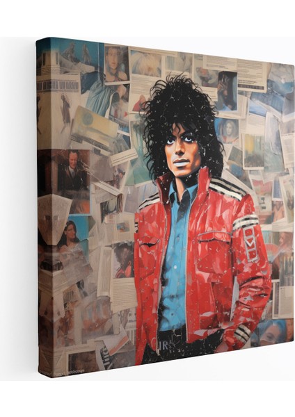 Michael Jackson Kolaj Duvar Sanatı - Micheal Jackson, Duvar Dekorasyonu, Sanatsal, Görsel Dinamik