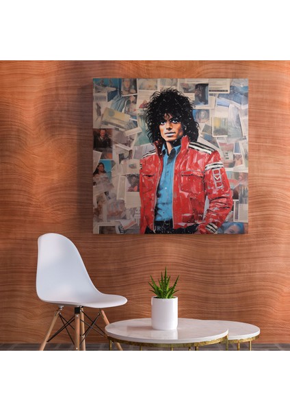 Michael Jackson Kolaj Duvar Sanatı - Micheal Jackson, Duvar Dekorasyonu, Sanatsal, Görsel Dinamik