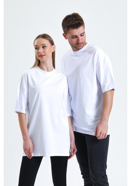 Unisex Pamuklu Oversize Soft Tişört