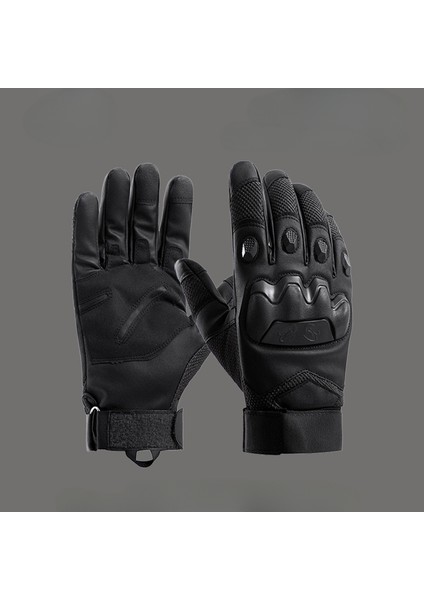 Erkekler Askeri Hayranları Için Taktik Eldivenler, Rüzgar Geçirmez ve Aşınmaya Dayanıklı Açık Binicilik Motosiklet Sporları Eldivenleri (Yurt Dışından)