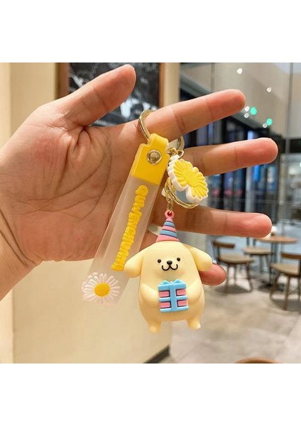 Sanrio Sevimli Anahtarlık Ins Stil Kolye Kt Kedi Üst Düzey Araba Kolye Sevimli Anahtarlık Bebek (Yurt Dışından)