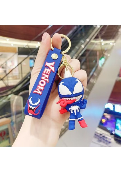 Ölümcül Venom Anime Keychain Kolye Avengers Örümcek Adam Anime Keychain Kolye Bebek Kolye (Yurt Dışından)