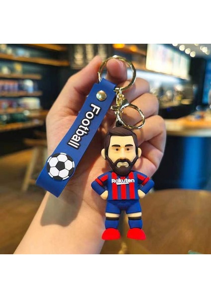 Futbol Yıldızı Messi Karikatür Keychain Dünya Kupası Bebek Kolye Keychain Karikatür Anahtarlık Hediyesi (Yurt Dışından)