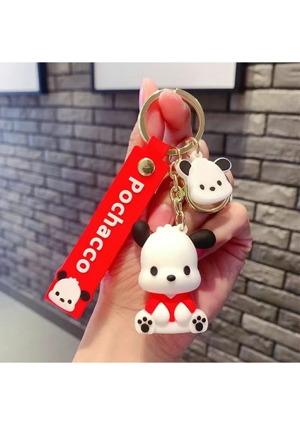 Pacha Köpek Karikatür Anahtar Bebeği Sanrio Köpek Biblo Kolye Sevimli Anahtarlık (Yurt Dışından)