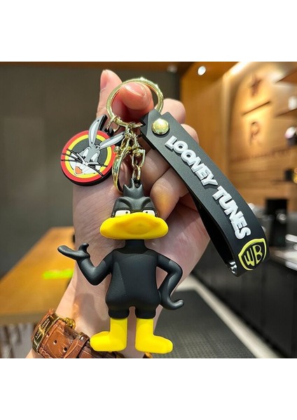 Bugs Bunny Cartoon Keychain Kolye Yaratıcı ve Eğlenceli Çanta Kolye Konforlu Silikon Kolye (Yurt Dışından)