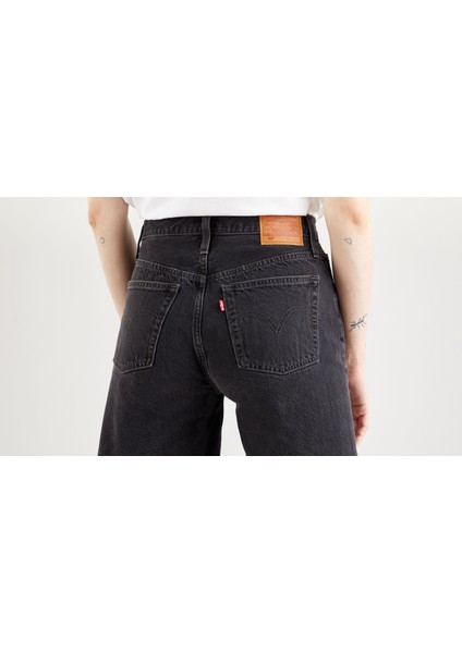 501 Mid Thigh Kadın Şort - Lunar Black indirimleri