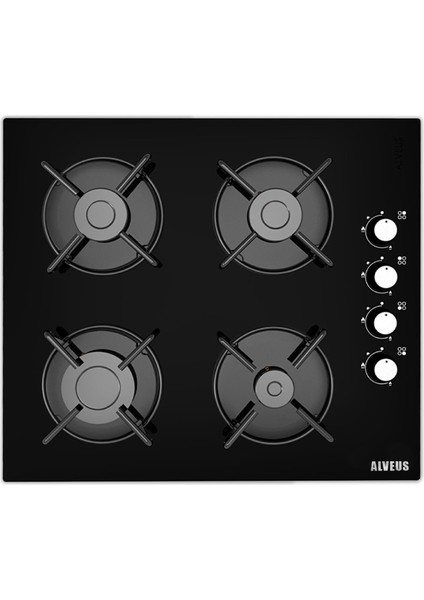Iber 615 Inox/siyah 3'lü Ankastre Set [İBERINOX-GLS640SİYAH-615INOX]