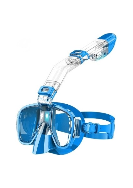 Humarkup Dalış Maskesi Şnorkel Maskesi Su Geçirmez Buğu Önleyici Sıvı Silikon (Yurt Dışından)