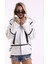 M2201 Kadın Oversize Tüylü Ceket - M2201 - Beyaz - ST01245-BEYAZ-M 1