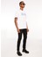Bisiklet Yaka Beyaz Erkek T-Shirt 75GAHG01CJ00G003 1