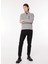 Dik Yaka Normal Düz Gri Melanj Erkek Kazak 23IU1M0A0129502_MAGLIA Lupetto 3