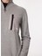 Dik Yaka Normal Düz Gri Melanj Erkek Kazak 23IU1M0A0129502_MAGLIA Lupetto 5