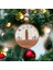 Iskandinav Tarzı İ Harfi Yılbaşı Ağaç Süsü, Kişiselleştirilmiş Minimalist Noel Baba Desenli Çam Ağacı Süsü 2