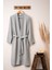 Unisex Kimono Müslin Bornoz Gri 1