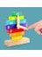Montessori Ahşap Oyuncaklar Çocuklar Renk Sıralama Saat Ahşap Oyuncak Öğrenme Oyuncak Öğretim Zaman Numarası Blokları Bulmaca Istifleme Sıralayıcısı | Ahşap Bloklar (Yurt Dışından) 2