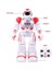 (Büyük Boy 26 Cm) Rc Uzaktan Kumanda Robot Akıllı Eylem Yürüyüş Sing Dans Figure Jest Sensörü Oyuncaklar Hediye Çocuklar Için | Rc Robot (Kırmızı) (Yurt Dışından) 2