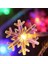 Yaratıcı Snowflake LED Ip Işıkları, Noel Ağacı Işıkları Yanıp Sönen Dize Işıkları, Pil Kutusu Tatil Dekorasyon Işıkları (Yurt Dışından) 3