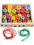 Çocuklar Geometrik Şekil Ahşap Blokları Diş Boncukları Sıralama Istifleme ve Amp;türkçe Öğrenme Oyuncakları Hediye Toddler | Bloklar (Yurt Dışından) 2