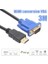 HDMI - VGA Kablosu HDMI Altın Erkek - VGA Hd-15 Erkek 15PIN Adaptör Kablosu (Yurt Dışından) 2