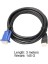 HDMI - VGA Kablosu HDMI Altın Erkek - VGA Hd-15 Erkek 15PIN Adaptör Kablosu (Yurt Dışından) 4