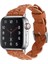 38/40MM, 42/44MM Deri Kayış Apple Watch Se/7 El Örgülü Bükülme Kayışı (Yurt Dışından) 3