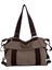 Kadınlar Tuval Crossbody Çantası, Zıt Panel Zip Çok Cep Büyük Kapasiteli Tote (Yurt Dışından) 1