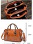 Kadınlar Bir Omuz Crossbody Çantası, Örgülü Deri Büyük Kapasite Üç Katman (Yurt Dışından) 2
