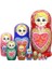 Matryoshka Rus Bebek Seti Basswood Havadan Kurutulmuş El Boyamalı Bebek Seti 10 Katman (Yurt Dışından) 1