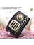 Retro Bluetooth Kablosuz Mini Taşınabilir Hoparlör 3D Stereo Surround Subwoofer Hoparlörler (Siyah) (Yurt Dışından) 4