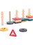 Bebek Oyuncakları Eğitici Renkli Ahşap Geometrik Sıralama Kurulu Montessori Çocuklar Eğitici Oyuncaklar Yığın Yapı Bulmaca Çocuk Hediye | Renk ve Amp;şekil (Yurt Dışından) 1