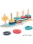 Bebek Oyuncakları Eğitici Renkli Ahşap Geometrik Sıralama Kurulu Montessori Çocuklar Eğitici Oyuncaklar Yığın Yapı Bulmaca Çocuk Hediye | Renk ve Amp;şekil (Yurt Dışından) 2