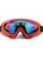 (Kırmızı Çerçeve + Renkli Lens) Anti-Sis Rüzgar Toz Sörf Jet Ski Kar Snowboard Gözlük Sunglass (Yurt Dışından) 1