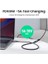 Siyah USB C Uzatma Kablosu Erkek Kadın Tipi C Uzatma Kablosu Thunderbolt 3 Nintendo Anahtarı MacBook Pro Google Piksel 3 2 | Veri Kablosu (Yurt Dışından) 2