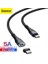 Siyah 100 W Manyetik Şarj Kablosu Hızlı Şarj USB C Için USB Tipi C Kabı Xiaomi Redmi Not Için Hızlı Şarj MacBook iPad Için Hızlı Şarj (Yurt Dışından) 2