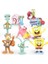 Spongebob Squarepants Spongebob Squarepants Kafa Şekil Seti 8 Adet Mini Figürler Bebek Seti Anime Oyuncak Bebek Heykelcik Araba Dekorasyon Süsler Çocuklar Için Hediye (Yurt Dışından) 1