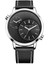 Mini Odak MF0035G Iki Zaman Bölgeleri Ekran Erkekler Izle Deri Kayış Quart (Yurt Dışından) 1