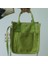 Moda Çok Cepli Tuval Küçük Kare Çanta, Edebi Küçük Taze Tek Omuzlu Messenger El Çantası (Yurt Dışından) 1