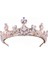 Lüks Barok Altın Saç Takı Simüle Inci Kristal Tiaras ve Taçlar Kafa Düğün Gelin Saç Aksesuarları (Yurt Dışından) 1