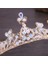 Lüks Barok Altın Saç Takı Simüle Inci Kristal Tiaras ve Taçlar Kafa Düğün Gelin Saç Aksesuarları (Yurt Dışından) 4