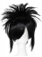 Anime Wigs Naruto Uchiha Sasuke Synthetic Hair Wigs (Yurt Dışından) 2