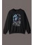 Baloncuk Köpük Tabancası Uzayda Astronot Cosmos Balon Baskılı Sweatshirt 1